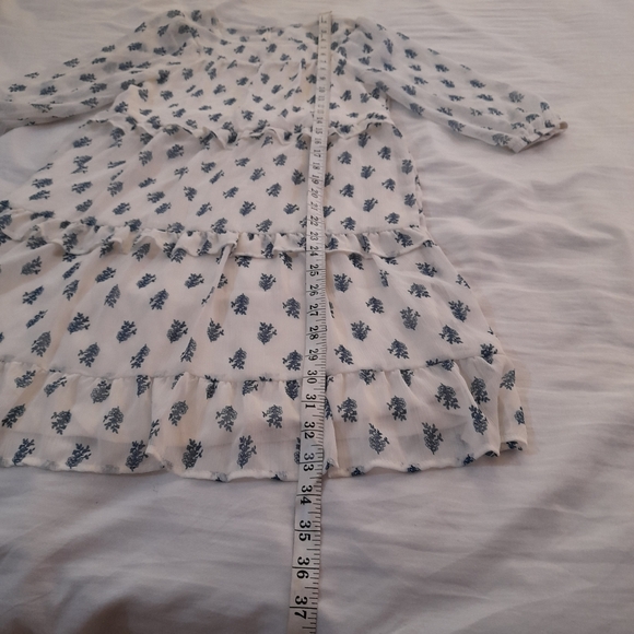 ● Wonder Nation | Girl Short Sleeve Chiffon Peasant Drees - Picture 8 of 14